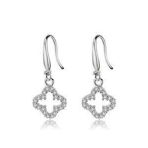 Diamond Clover Earrings